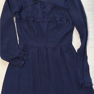 Reformation Navy Midi Dress